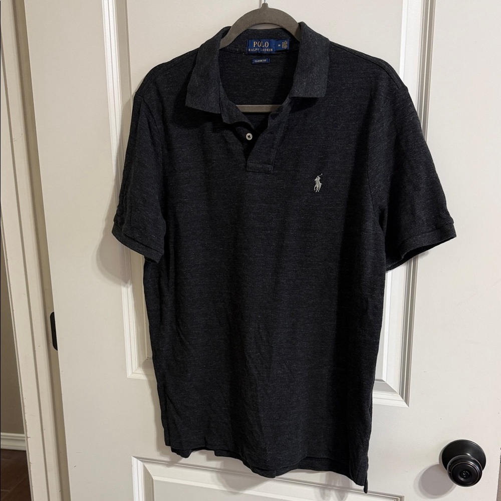 Polo by Ralph Lauren Black Men's Short-Sleeve Polo classic fit medium